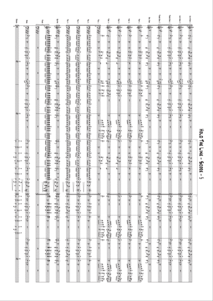 Hold The Line Jazz Ensemble scores gallery preview page 5