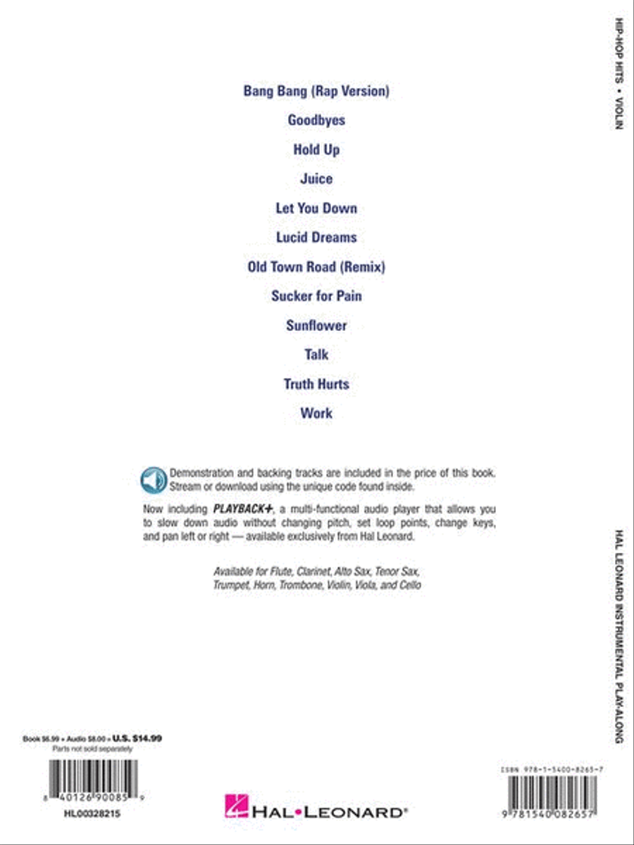 Hip-Hop Hits Violin Solo scores gallery preview page 7