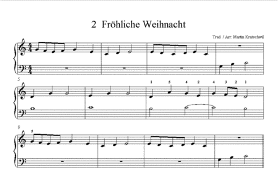 Easy Christmas for Piano Easy Piano scores gallery preview page 4
