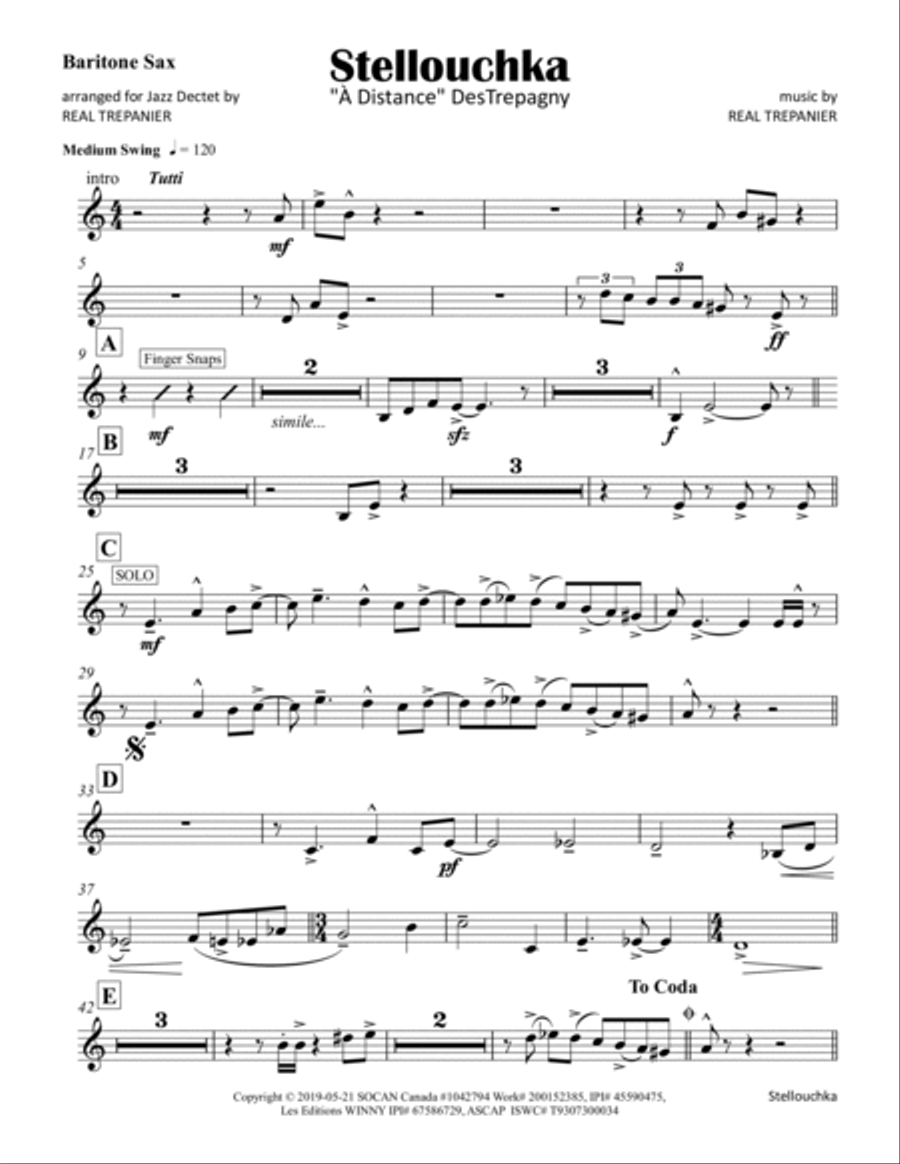 Stellouchka Jazz Ensemble scores gallery preview page 6