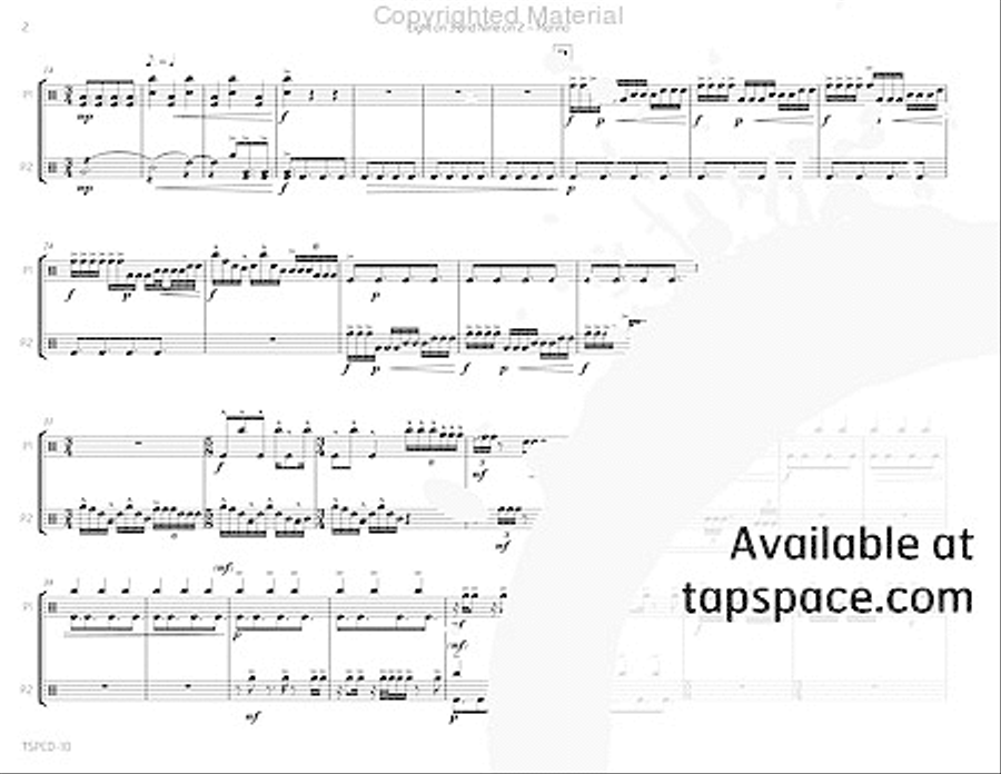 Eight on 3 and Nine on 2 Percussion scores gallery preview page 7