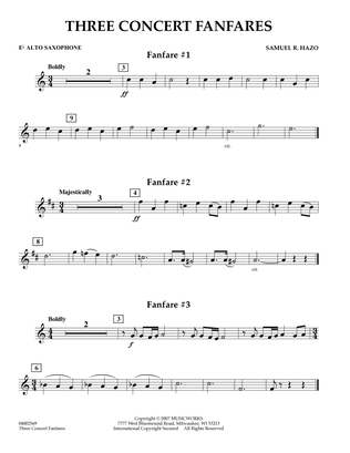 Three Concert Fanfares - Eb Alto Saxophone