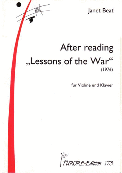 After Reading 'Lessons of the War'