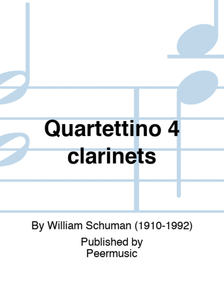 Quartettino 4 clarinets
