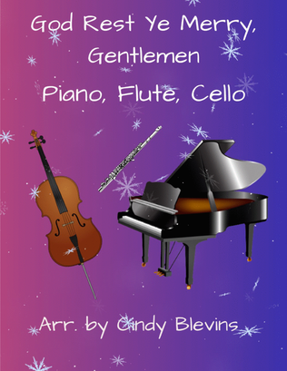 Book cover for God Rest Ye Merry, Gentlemen, for Piano, Flute and Cello
