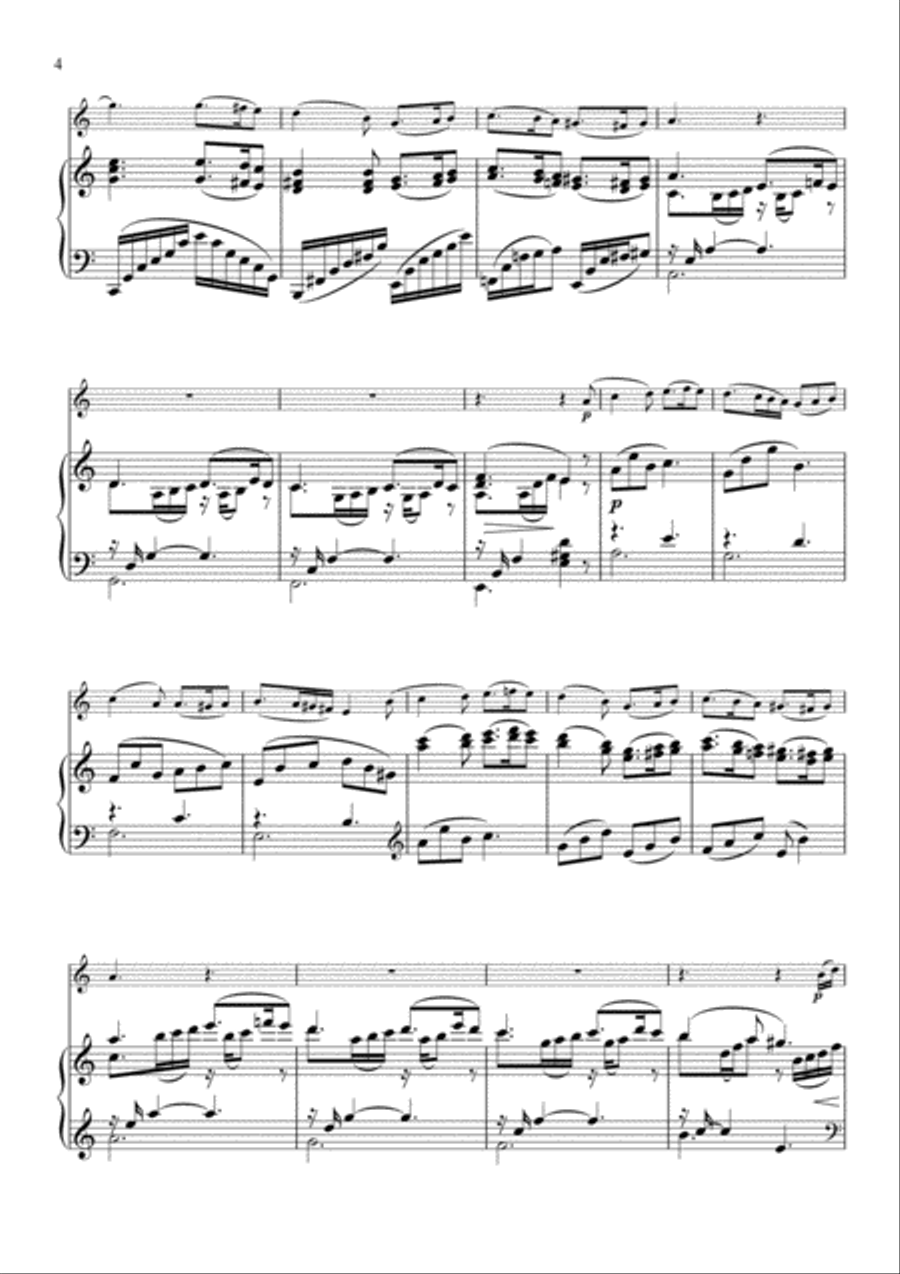 Greensleeves - Flute & Piano Greensleeves - Flute & Piano Flute Solo scores gallery preview page 4