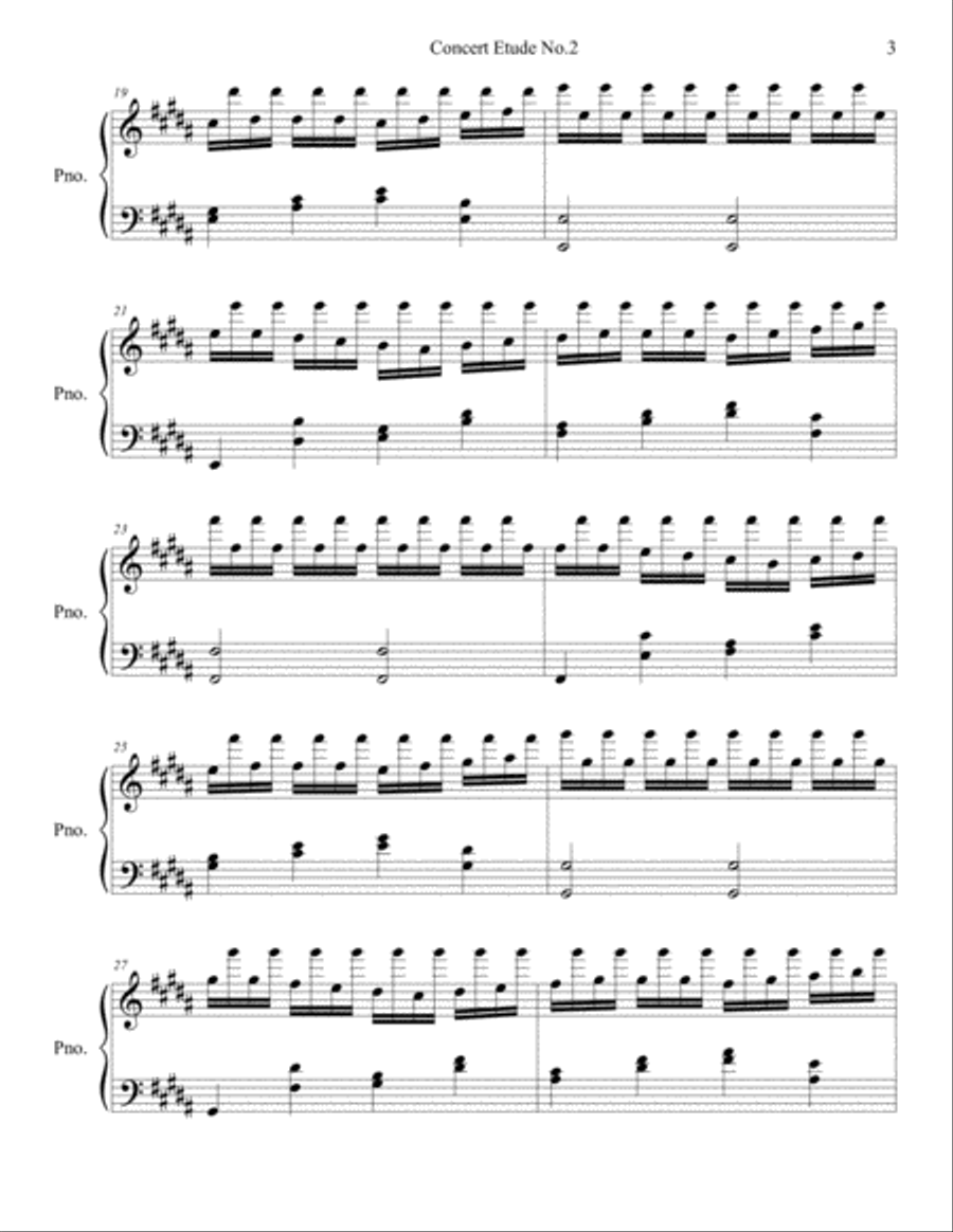 concert etude no.2 Piano Method scores gallery preview page 3