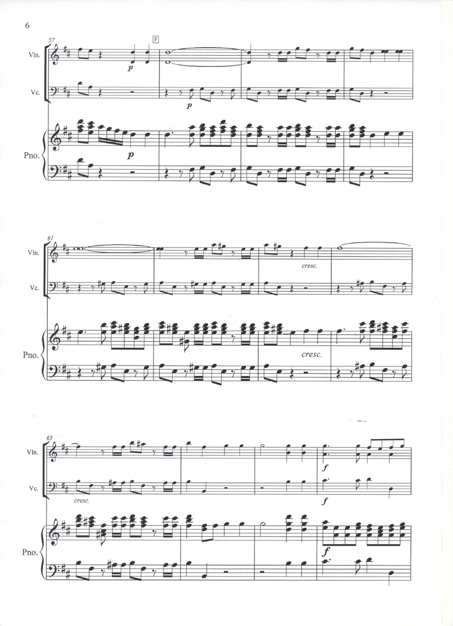 Hallelujah - G. F. Haendel - Violin Cello & Piano Piano Trio scores gallery preview page 6