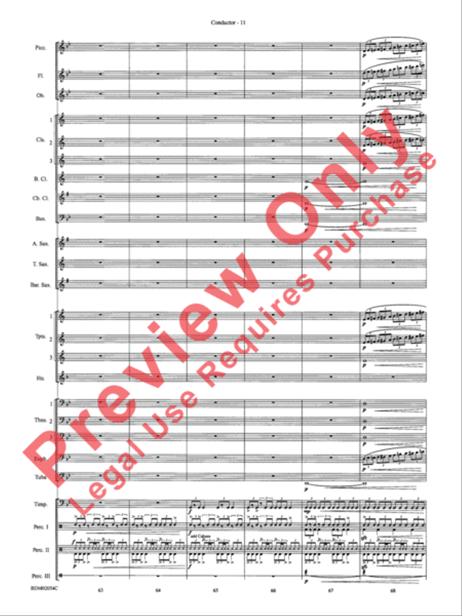Celtic Carol Concert Band scores gallery preview page 14