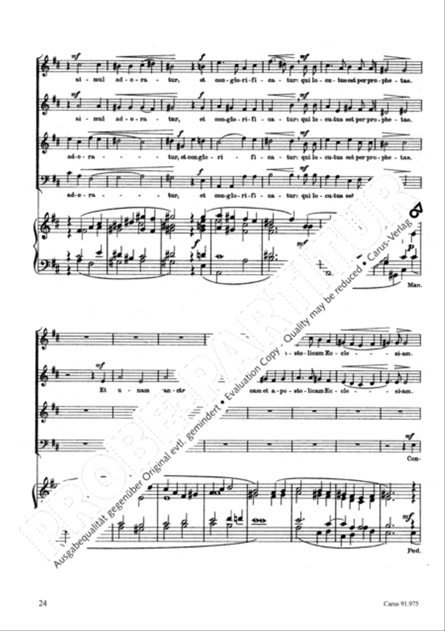 Missa pro pace 4-Part scores gallery preview page 27