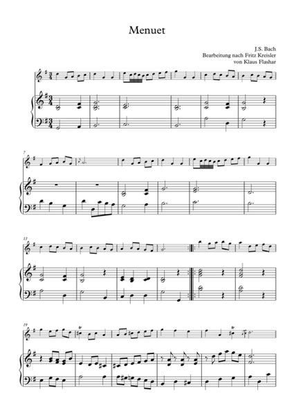 Minuet in G major (volin&piano)