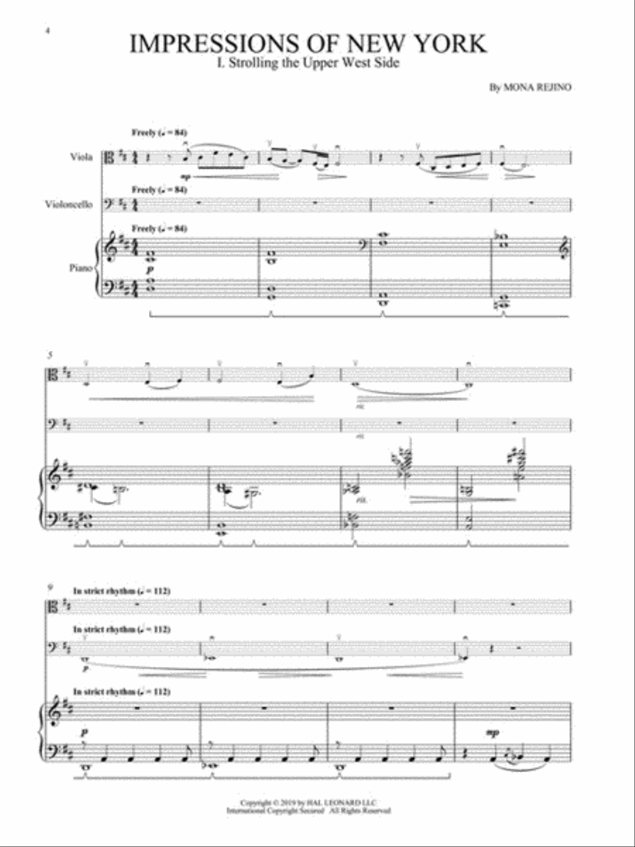 Impressions of New York Cello scores gallery preview page 3