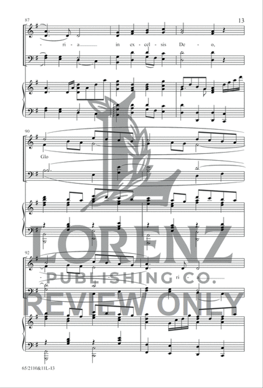 The Road to Bethlehem 4-Part scores gallery preview page 12