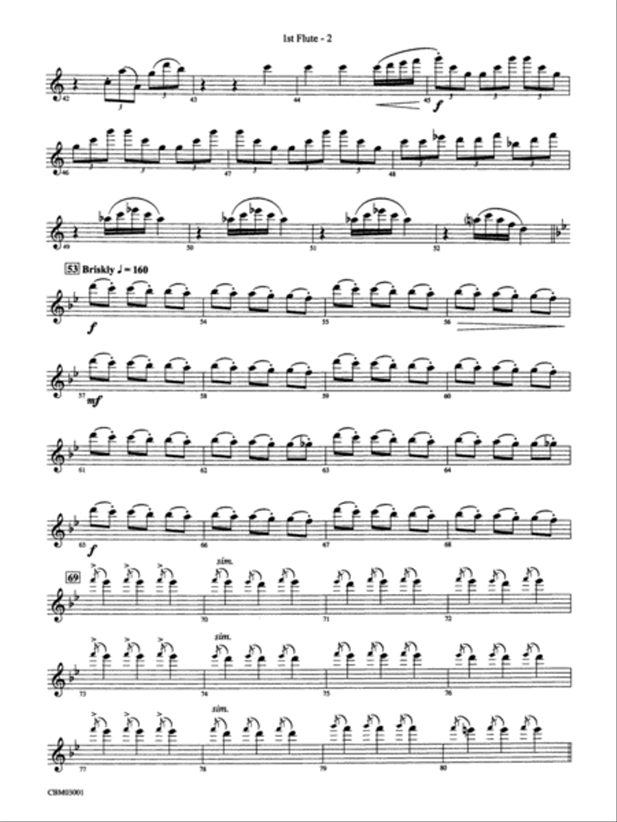 Harry's Wondrous World (from Harry Potter and the Chamber of Secrets): Flute Concert Band scores gallery preview page 2