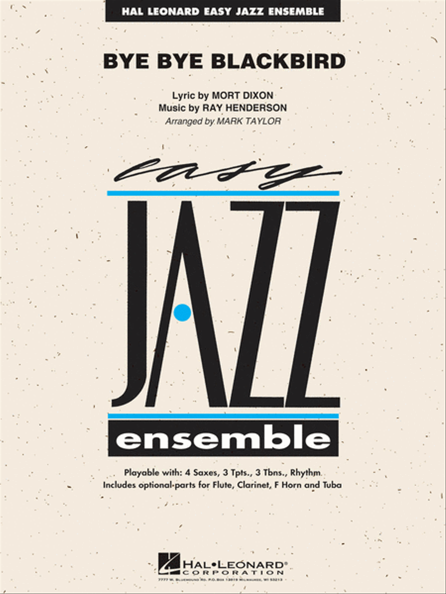Bye Bye Blackbird Bye Bye Blackbird Jazz Ensemble scores gallery preview page 1