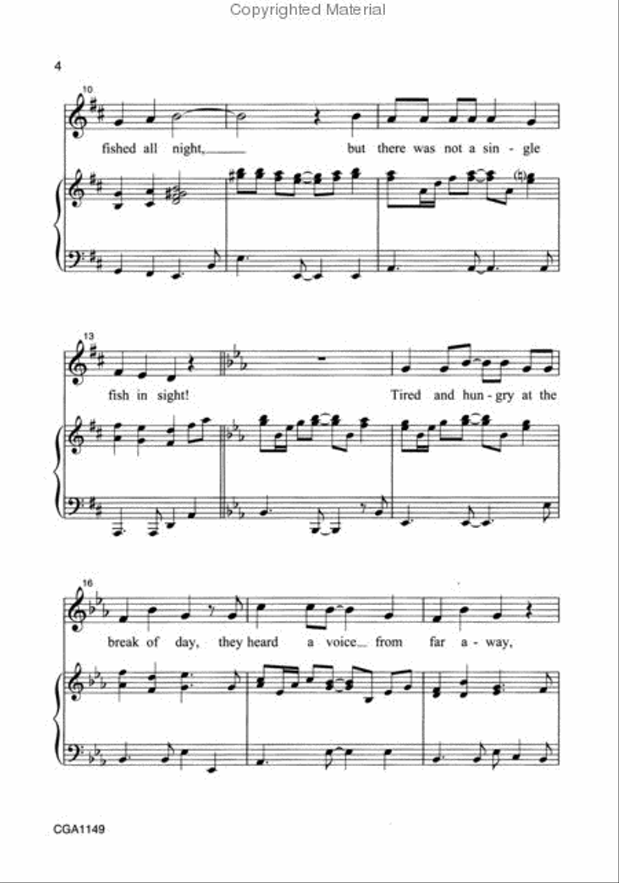 A Miracle on the Sea Unison Choir scores gallery preview page 3
