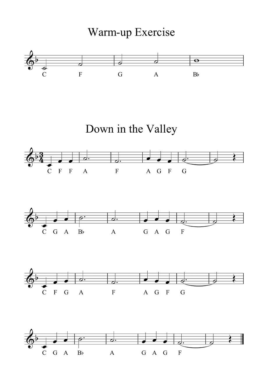 Easy Recorder Lessons Recorder scores gallery preview page 3