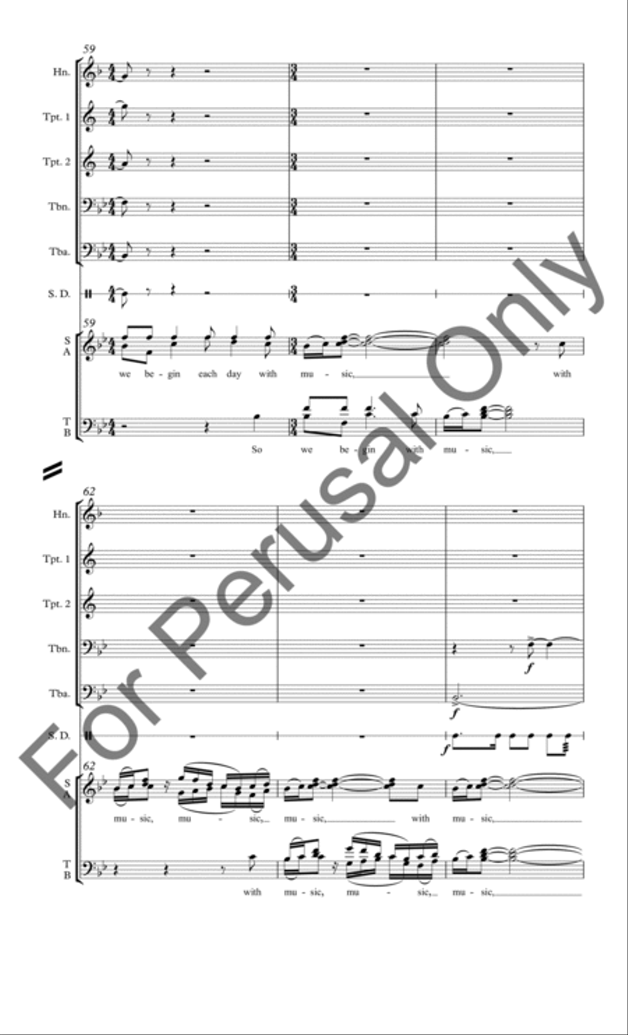 We Thank You for the Music (Brass Score/Parts) Choir scores gallery preview page 10
