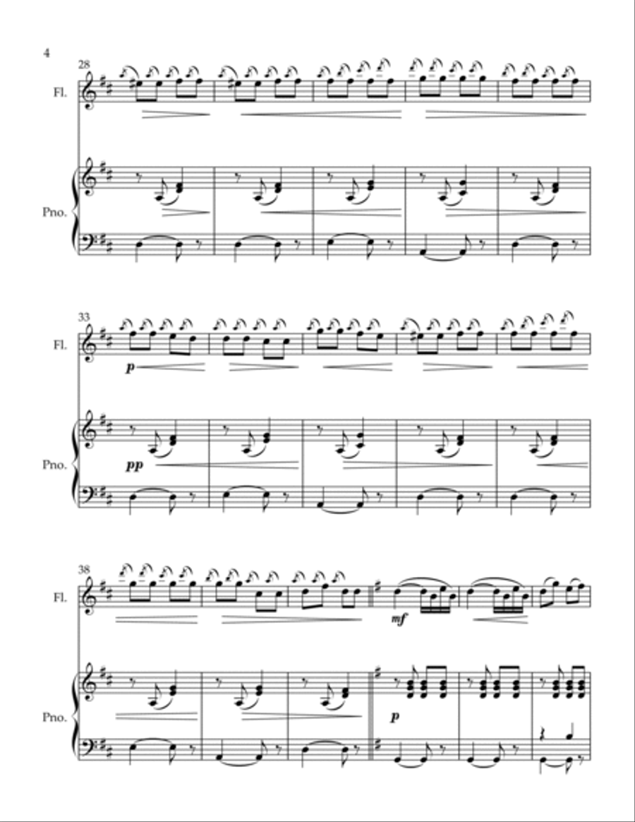 Campane di Natale Campane di Natale Flute Solo scores gallery preview page 4