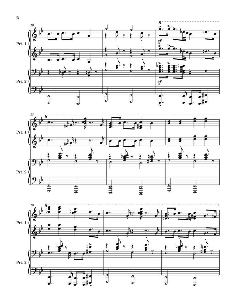 Hit The Road Jack 1 Piano, 4-Hands scores gallery preview page 2