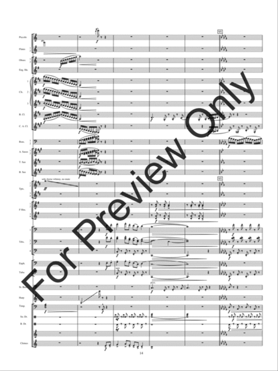 Holiday Rhapsody Concert Band scores gallery preview page 17