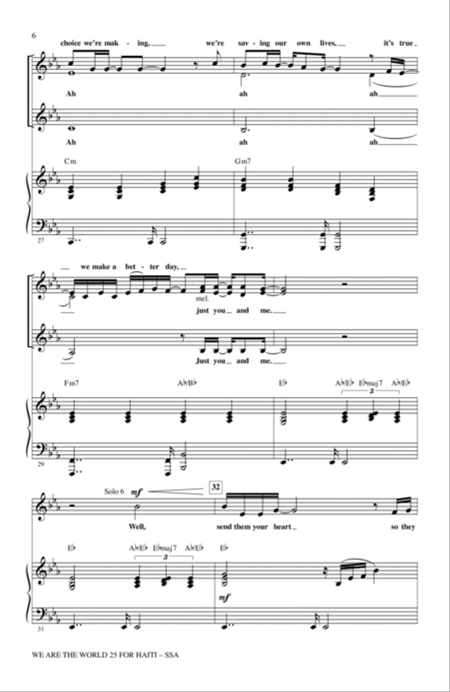 We Are The World 25 For Haiti SSA scores gallery preview page 5