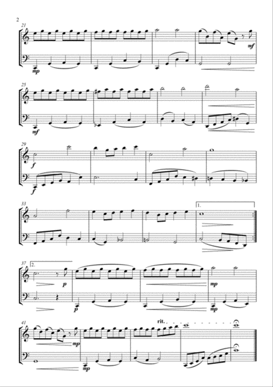 Over The Rainbow String Duet scores gallery preview page 4