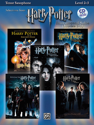 Book cover for Harry Potter, Instrumental Solos (Movies 1-5) - Tenor Saxophone