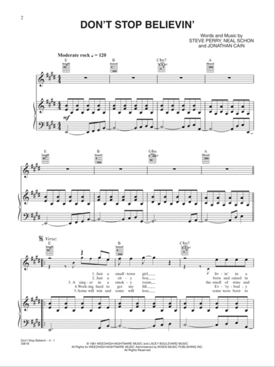 Don't Stop Believin' Don't Stop Believin' Small Ensemble scores gallery preview page 2