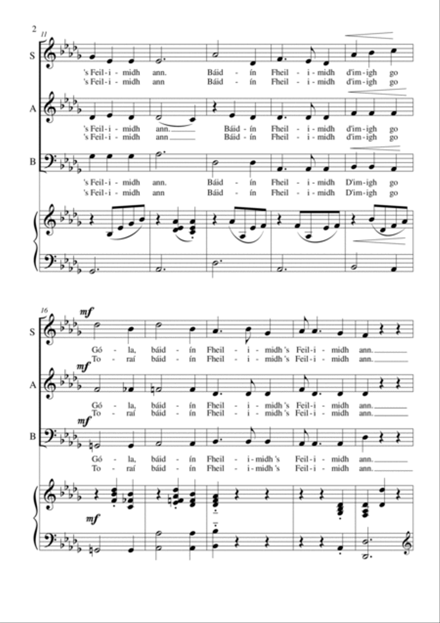 Báidín Fheilimidh 3-Part scores gallery preview page 3