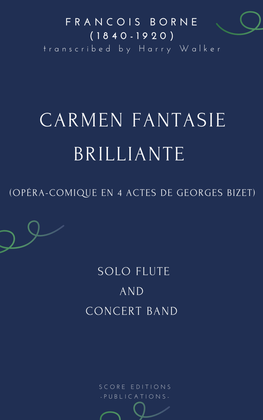 Book cover for Carmen Fantaisie Brillante for Solo Flute and Concert Band