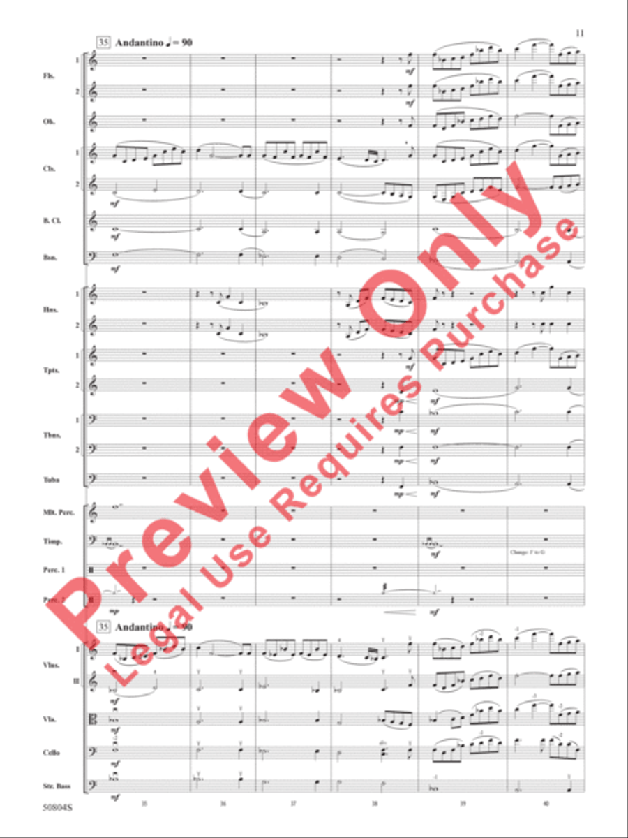 A Childhood Remembered Full Orchestra scores gallery preview page 12