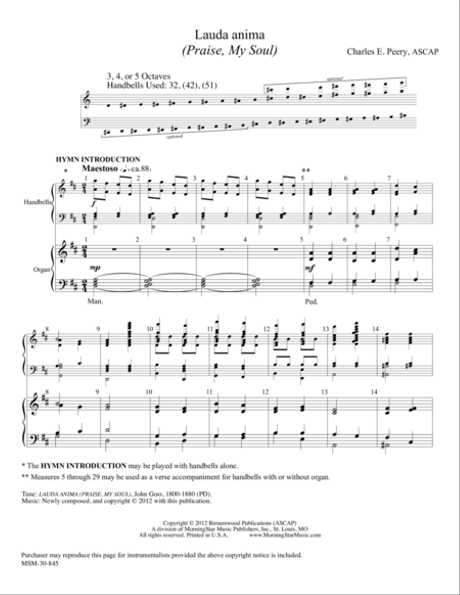Lauda anima Choir scores gallery preview page 1