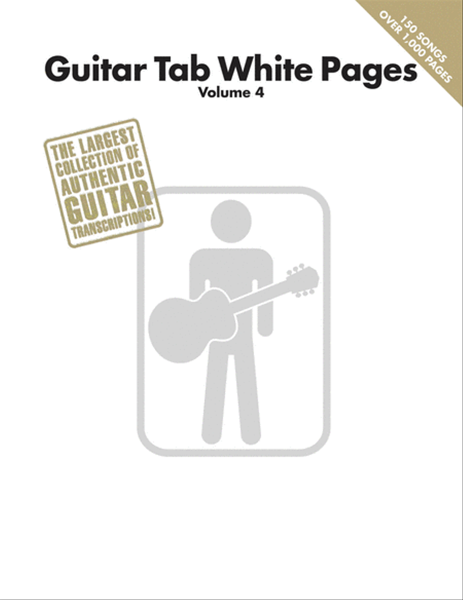 Guitar Tab White Pages - Volume 4 Electric Guitar scores gallery preview page 1