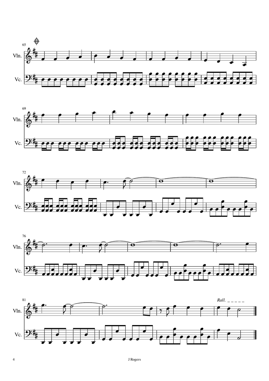 Mr. Brightside String Duet scores gallery preview page 4