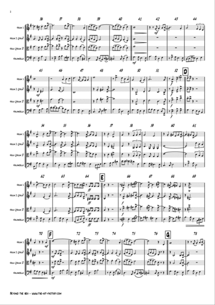 Beyond The Sea String Trio scores gallery preview page 2
