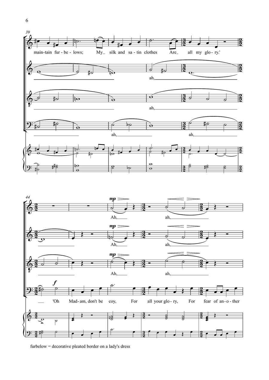 Three English Folksongs, arranged for SATB unaccompanied 4-Part scores gallery preview page 6