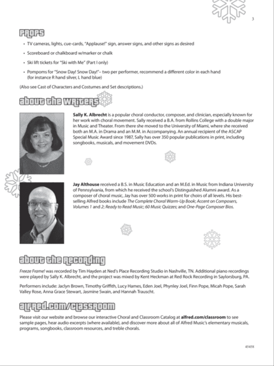 Freeze Frame! Accompaniment CD scores gallery preview page 4