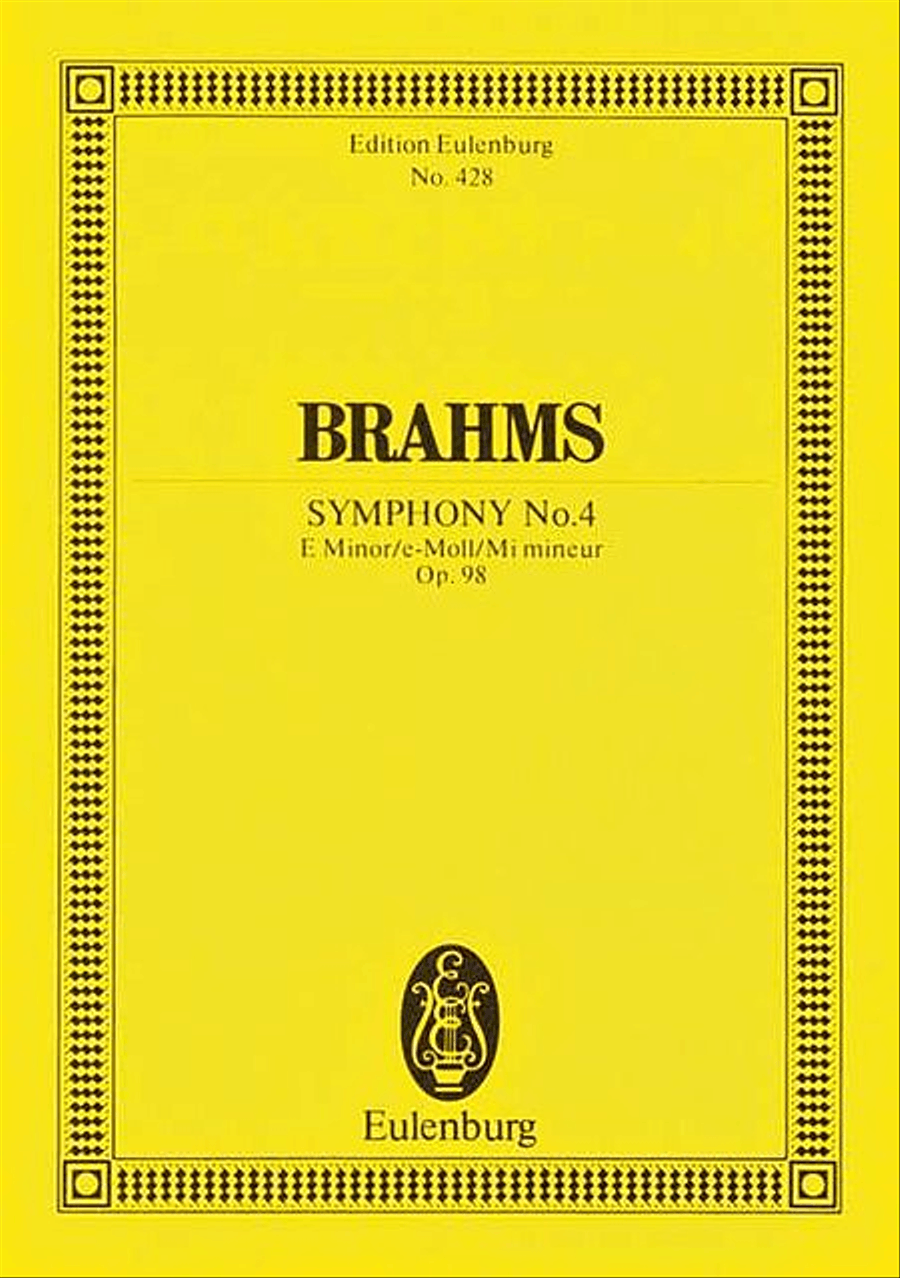 Symphony No. 4 in E minor, Op. 98 Orchestra scores gallery preview page 1