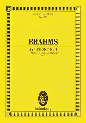 Book cover for Symphony No. 4 in E minor, Op. 98