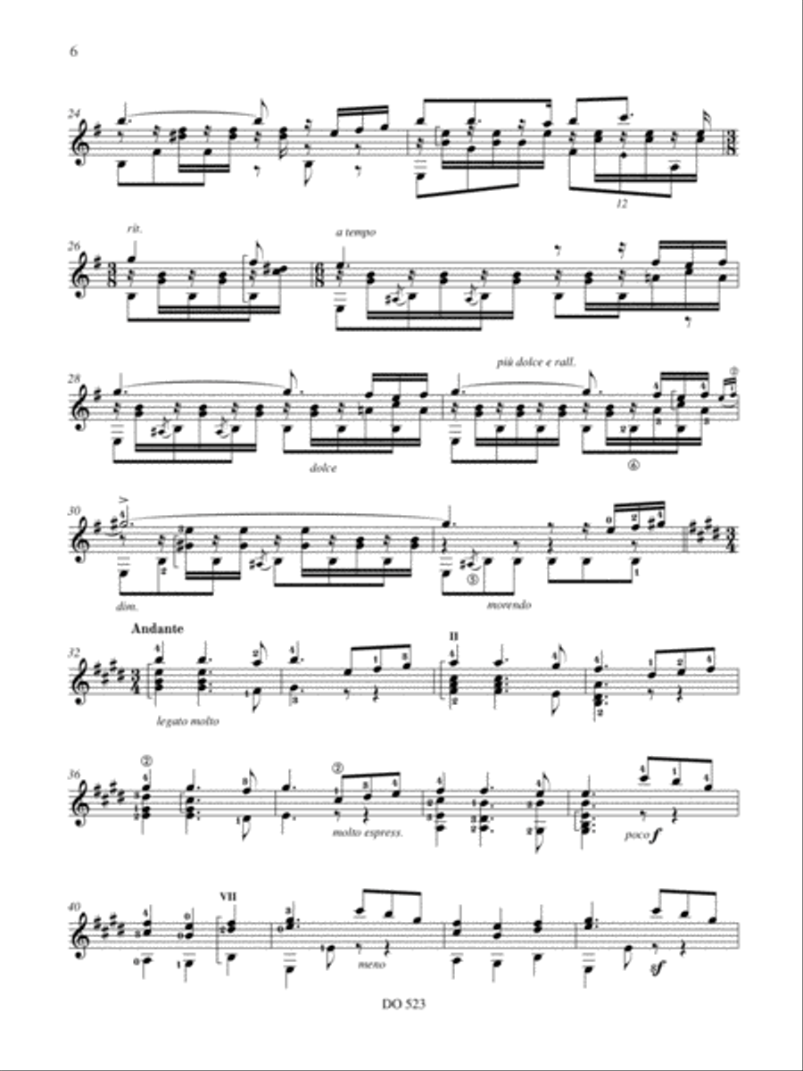 Danza Espanola nos 5 & 10, La maja de Goya Classical Guitar scores gallery preview page 6