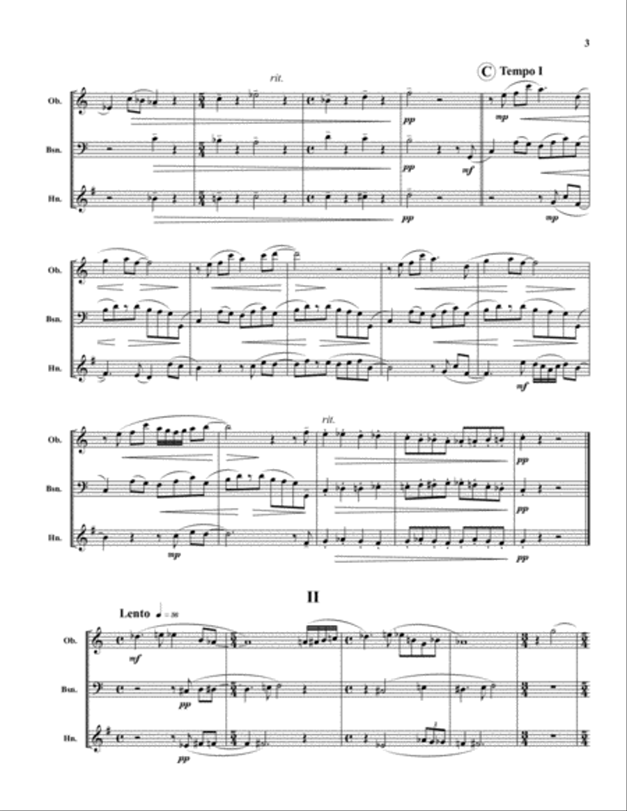 Tip-Toe Trio Bassoon scores gallery preview page 3