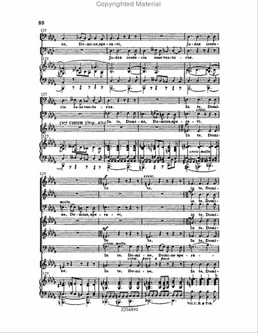 Te Deum, H 118 Choir scores gallery preview page 88