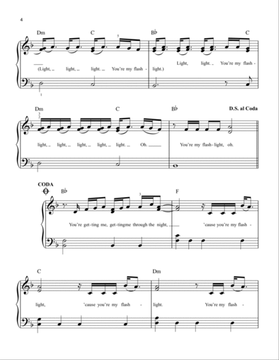Flashlight A Cappella scores gallery preview page 4