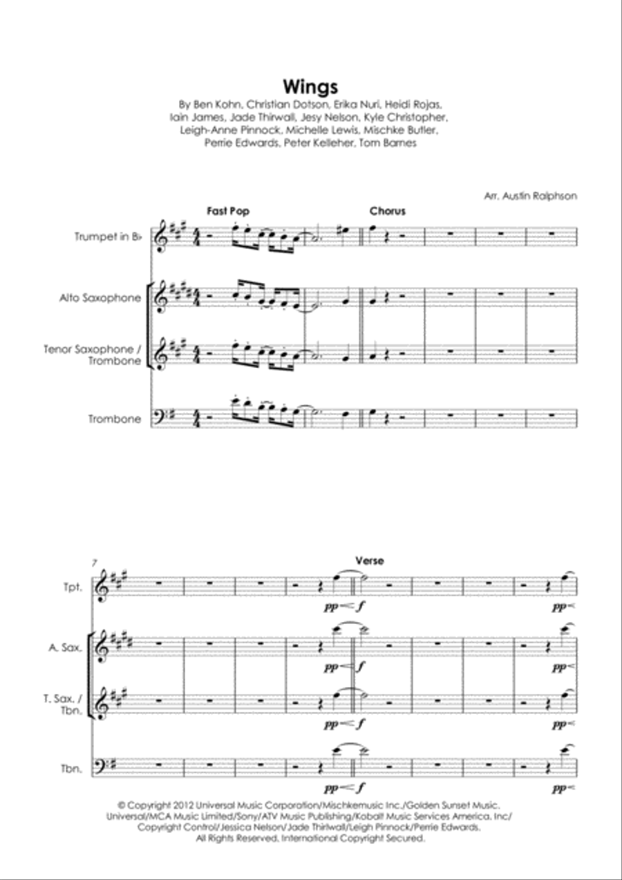 Wings Tenor Saxophone scores gallery preview page 3