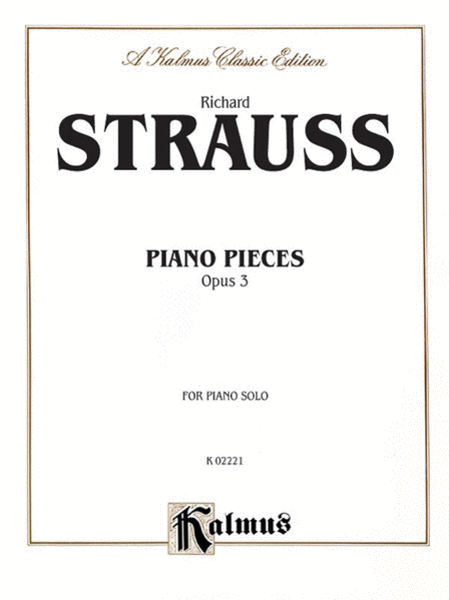 Piano Pieces, Op. 3