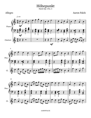 Book cover for Falck Op. 3 No. 5 (Höhepunkt)
