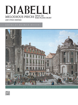 Book cover for Diabelli -- Melodious Pieces on Five Notes, Op. 149