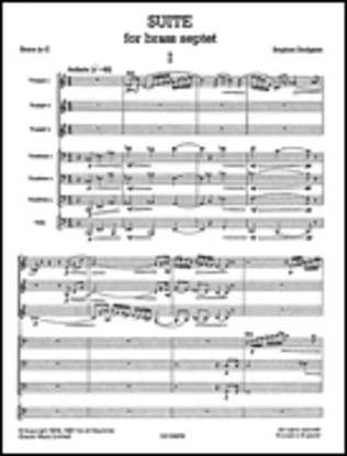 Book cover for Stephen Dodgson - Suite For Brass Septet (Just Brass No.15)