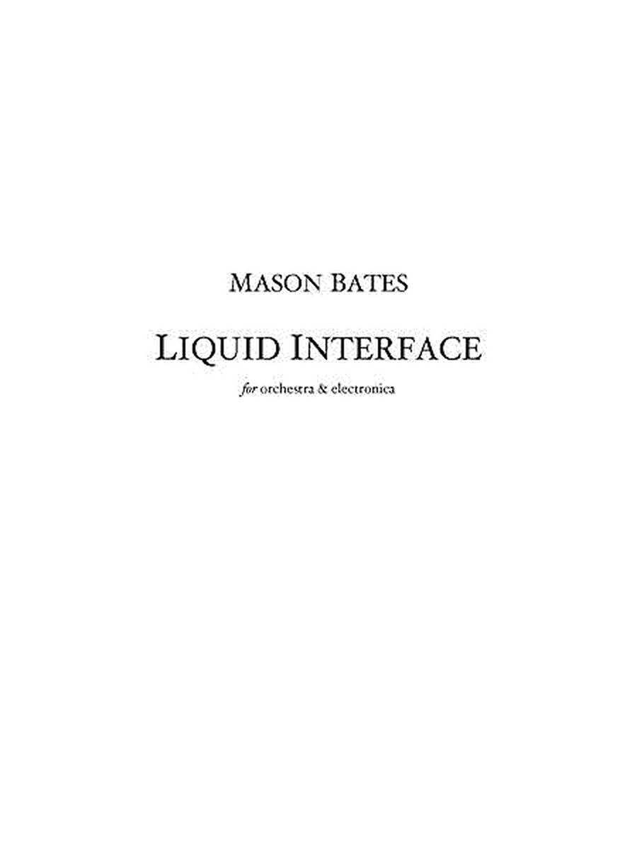 Liquid Interface (score)